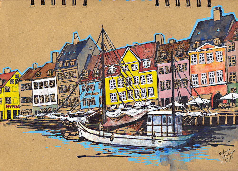Sketch Journal: Copenhagen, Denmark - Garrott Designs